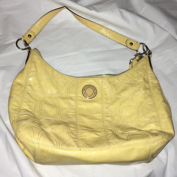 yellow coach purse